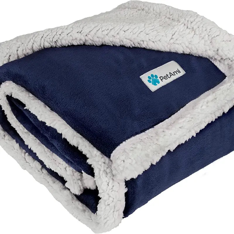 Dog Blanket Soft Sherpa Reversible for Comfort