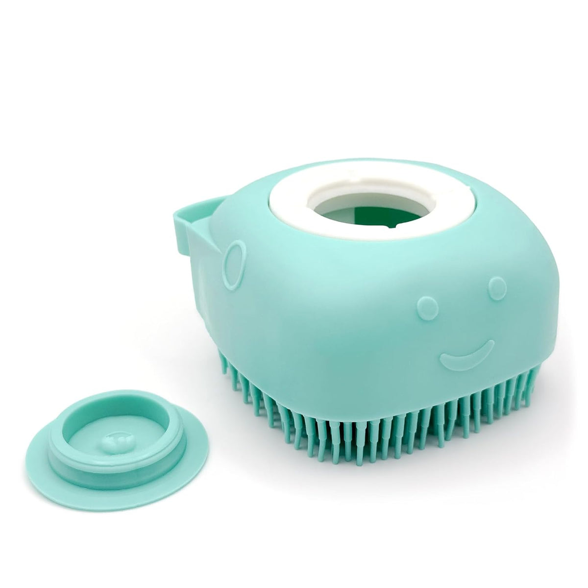 2-in-1 Pet Bath Brush with Shampoo Dispenser