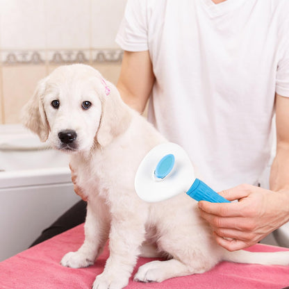 Self-Cleaning Deshedding Slicker Brush