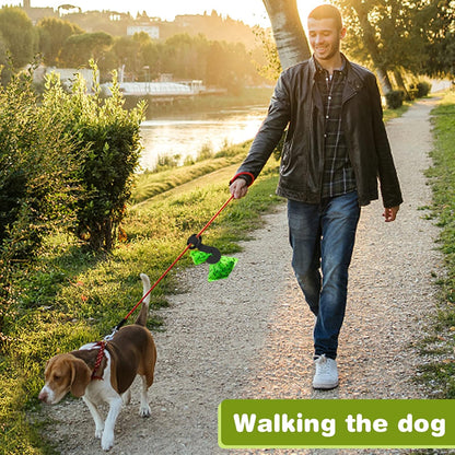 4 Pcs Dog Poop Bag Holder and Dispenser for Leash, Walking, Bike Accessory - Silicone