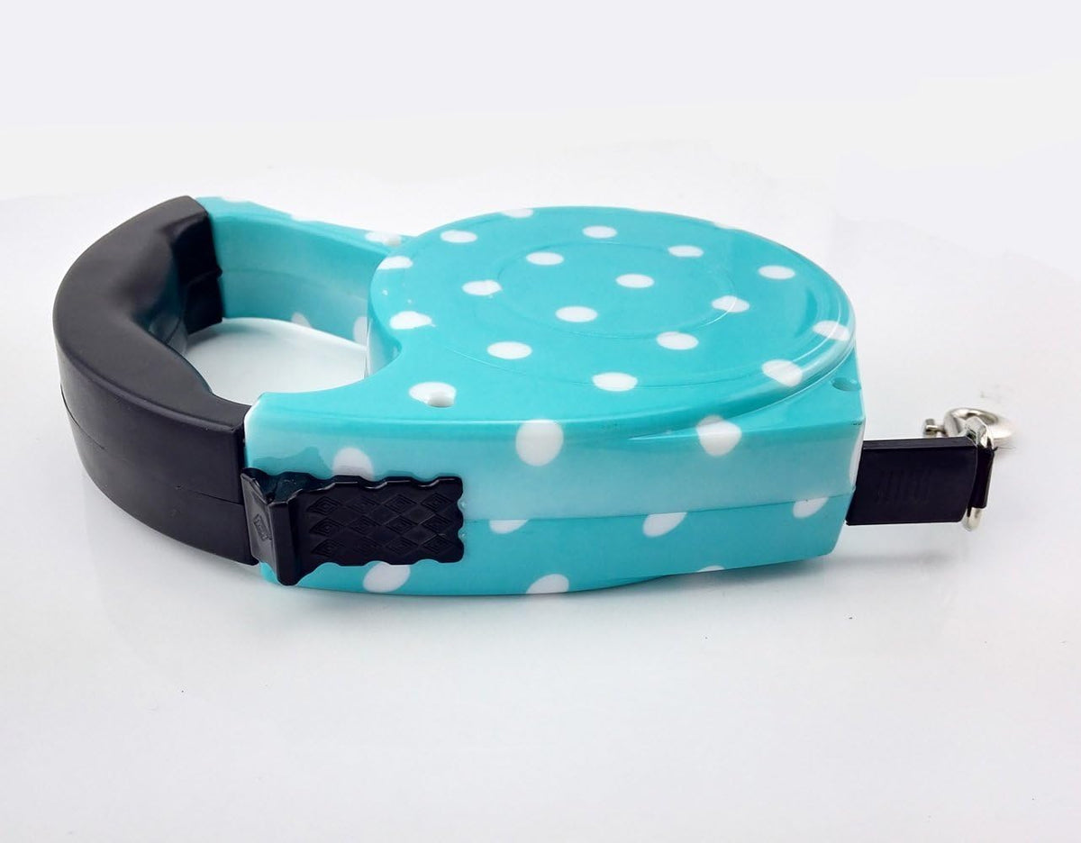 16.5 Ft Pet Dog Cat Puppy Retractable Leash Traction Rope Walking Lead Leash (Blue)