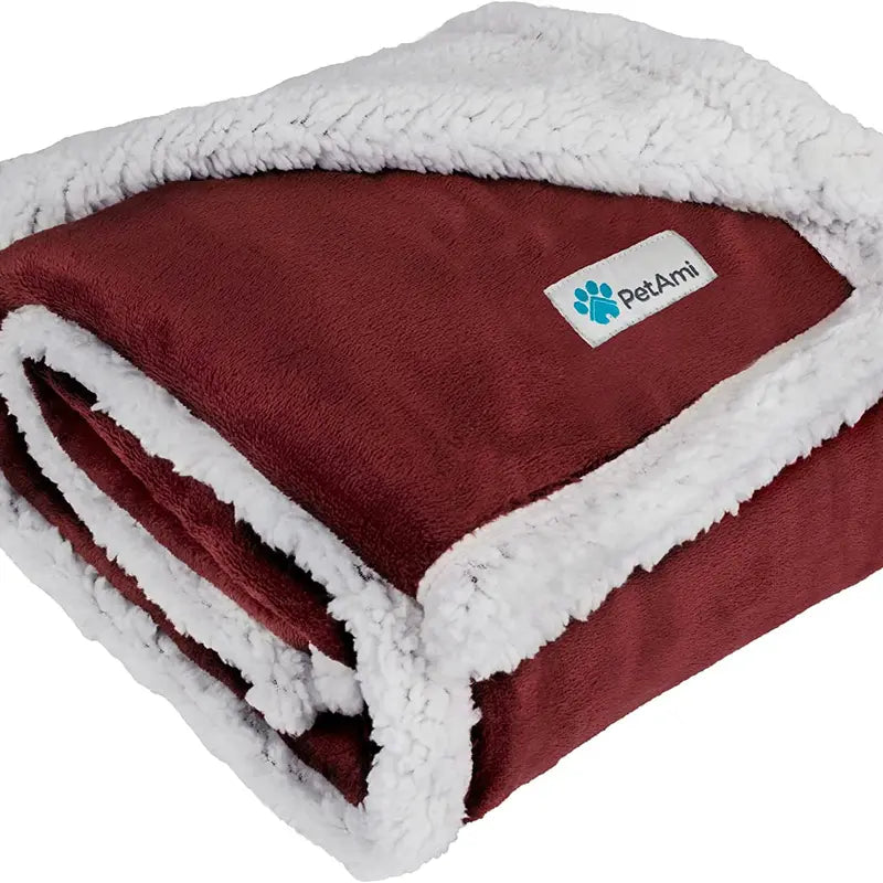 Dog Blanket Soft Sherpa Reversible for Comfort