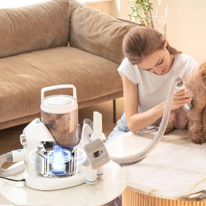 Neakasa P2 Pro Pet Grooming System for Dogs Cats Grooming Kit, Dog Clippers Vacuum Suction 99% Hair, 5 Proven Tools, 2L Dustbin for Dogs Cats Animals