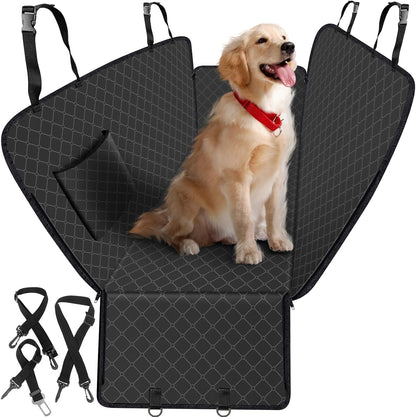Dog Car Seat Cover for Back Seat with Storage Pocket Seat Covers for Cars
