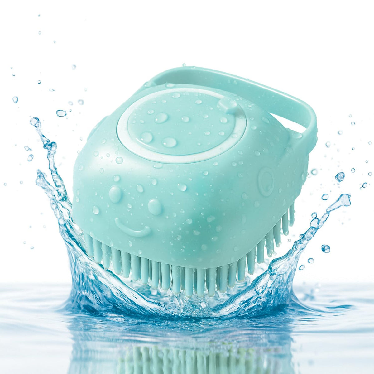 2-in-1 Pet Bath Brush with Shampoo Dispenser