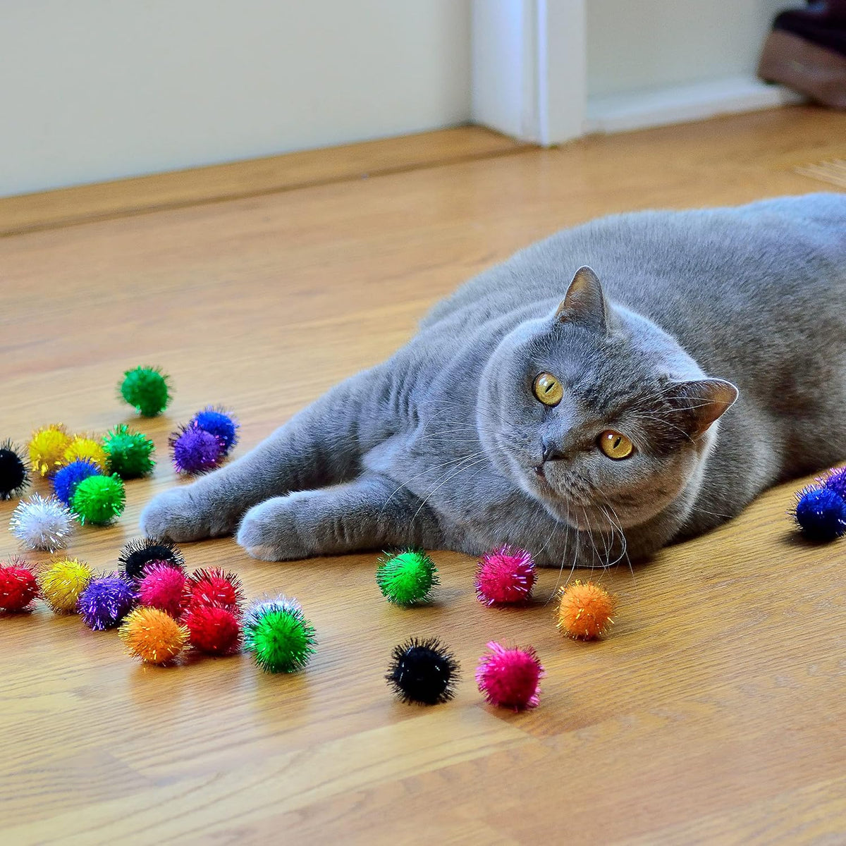 30 Pack Sparkle Balls - Interactive Cat & Kitten Toys