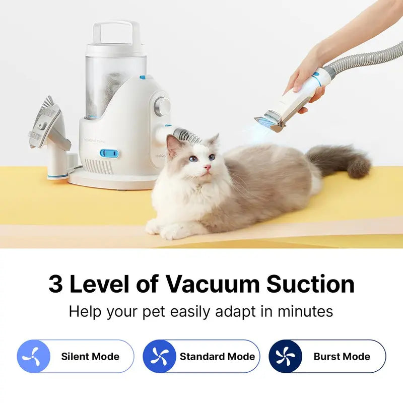 Neakasa P2 Pro Pet Grooming System for Dogs Cats Grooming Kit, Dog Clippers Vacuum Suction 99% Hair, 5 Proven Tools, 2L Dustbin for Dogs Cats Animals