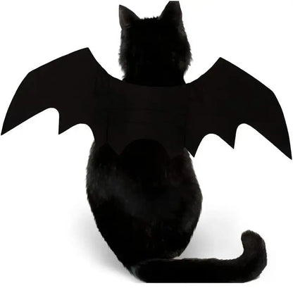 Adjustable Bat-Wing Cat Costume for Kittens and Adult Cats – Soft Stretch Fabric Pet Outfit Ideal for Halloween, Valentine’S Day, Indoor Play, or Outdoor Photo Sessions – Breathable, Comfort-Fit Design with Secure Hook-And-Loop Closure