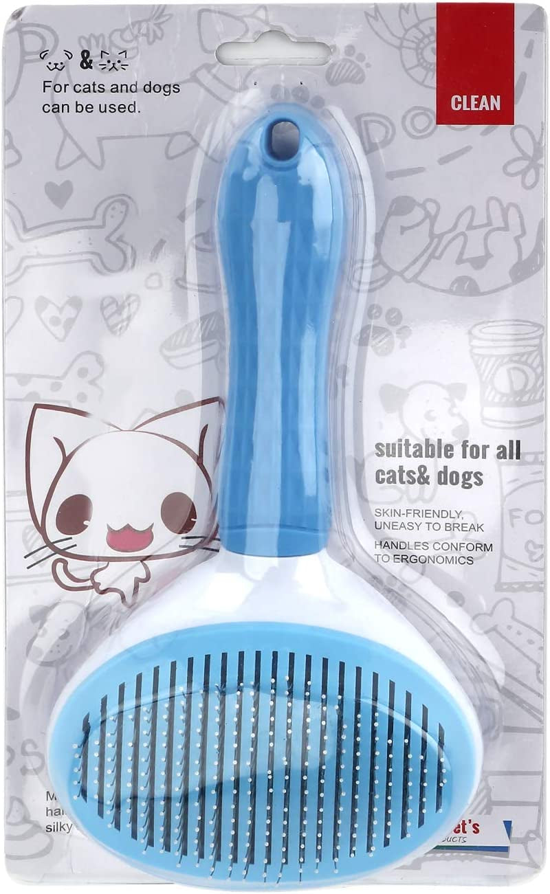 Self-Cleaning Deshedding Slicker Brush