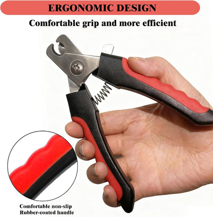 Dog Nail Clippers and Trimmers with Safety Guard for Large Dogs