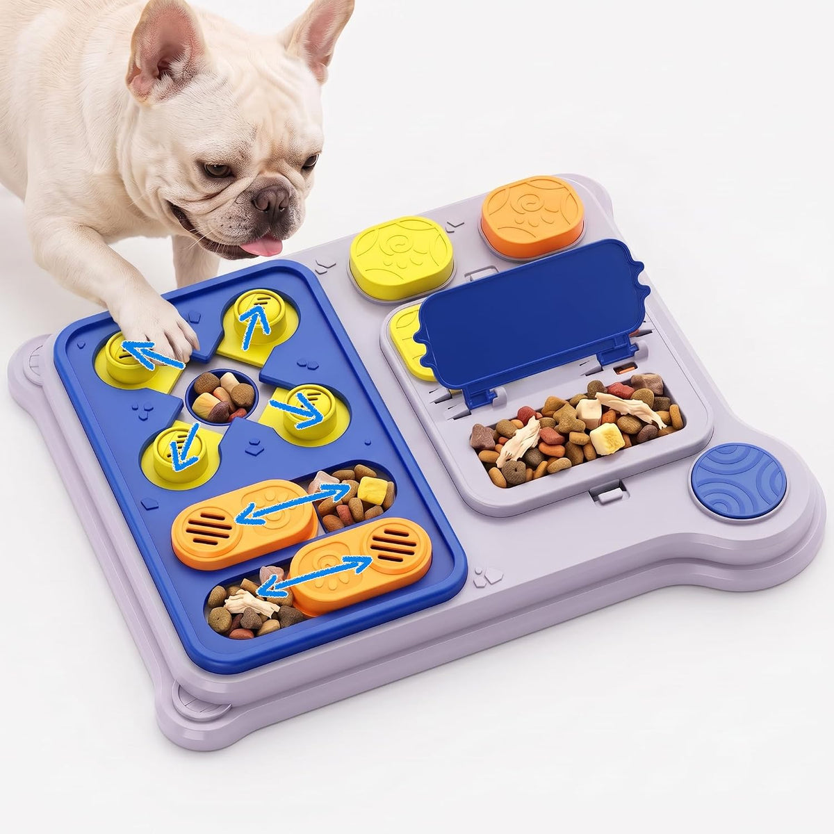 Dog Puzzle Toy, Treat Dispensing Slow Feeder Game