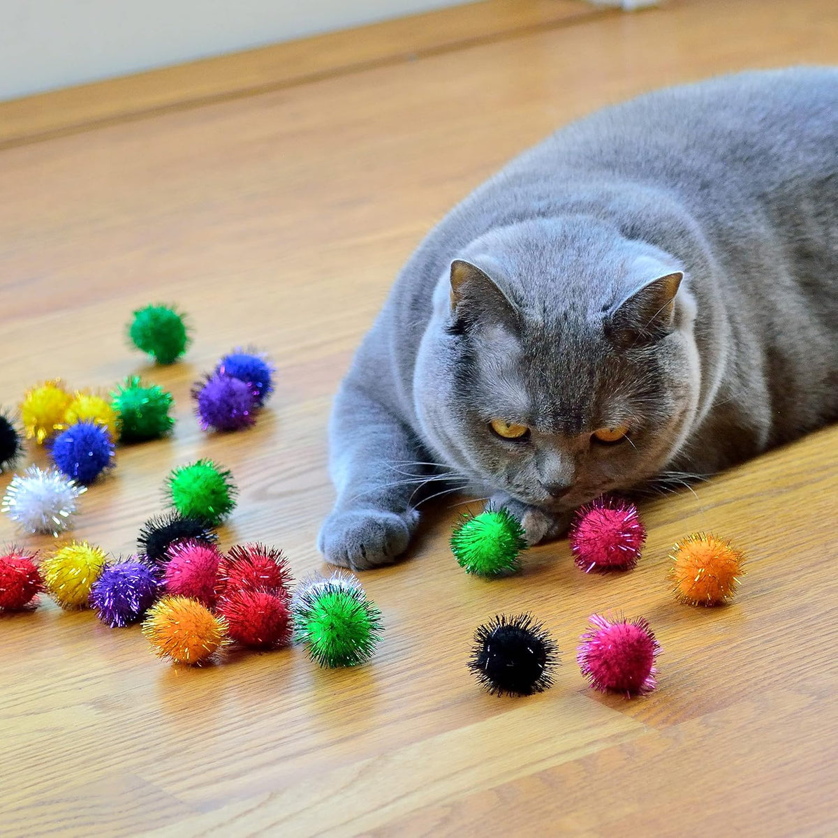 30 Pack Sparkle Balls - Interactive Cat & Kitten Toys
