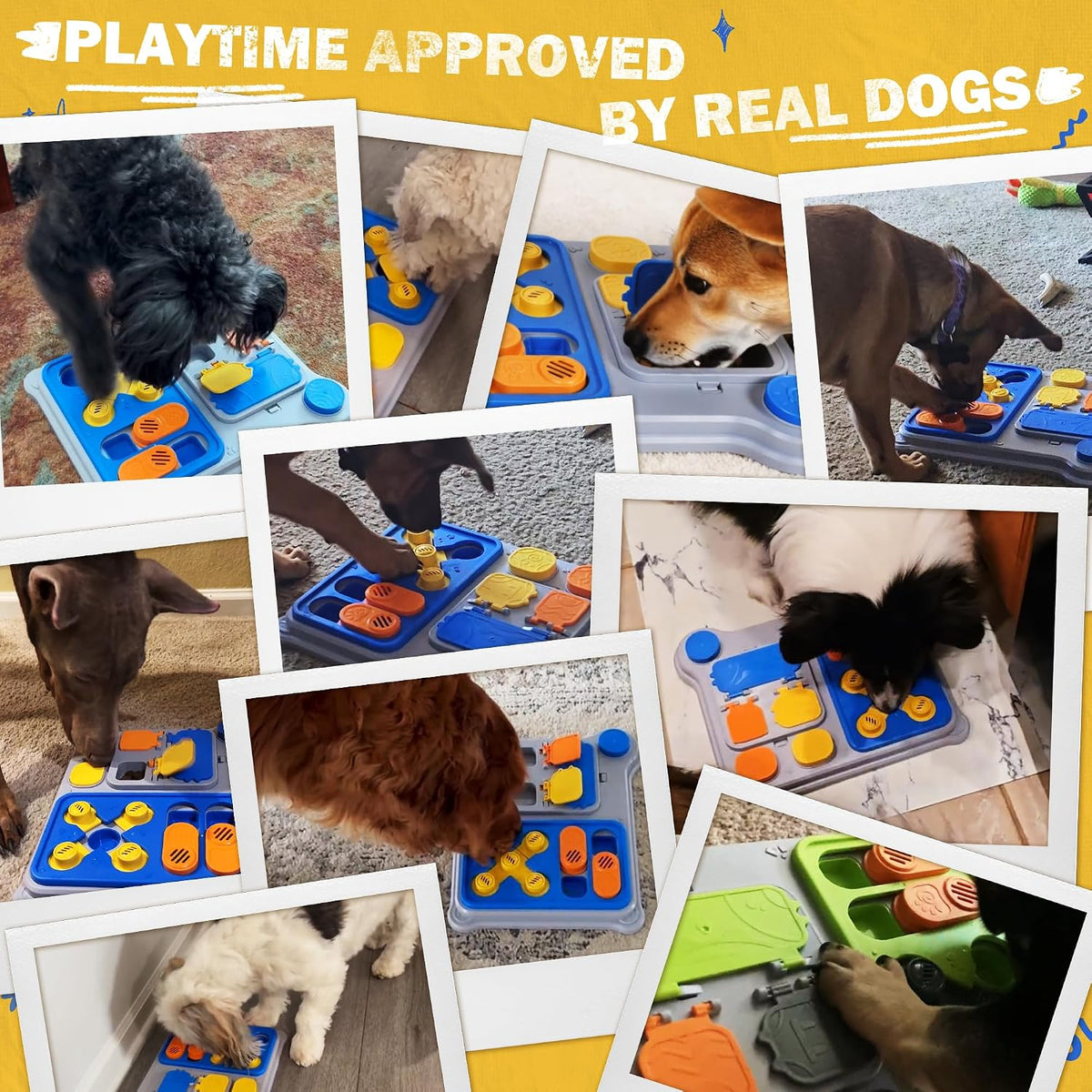 Dog Puzzle Toy, Treat Dispensing Slow Feeder Game