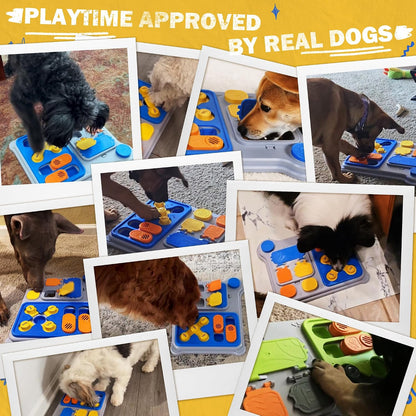 Dog Puzzle Toy, Treat Dispensing Slow Feeder Game