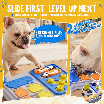 Dog Puzzle Toy, Treat Dispensing Slow Feeder Game
