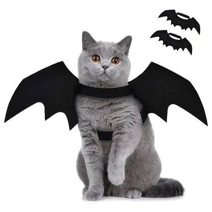 Adjustable Bat-Wing Cat Costume for Kittens and Adult Cats – Soft Stretch Fabric Pet Outfit Ideal for Halloween, Valentine’S Day, Indoor Play, or Outdoor Photo Sessions – Breathable, Comfort-Fit Design with Secure Hook-And-Loop Closure