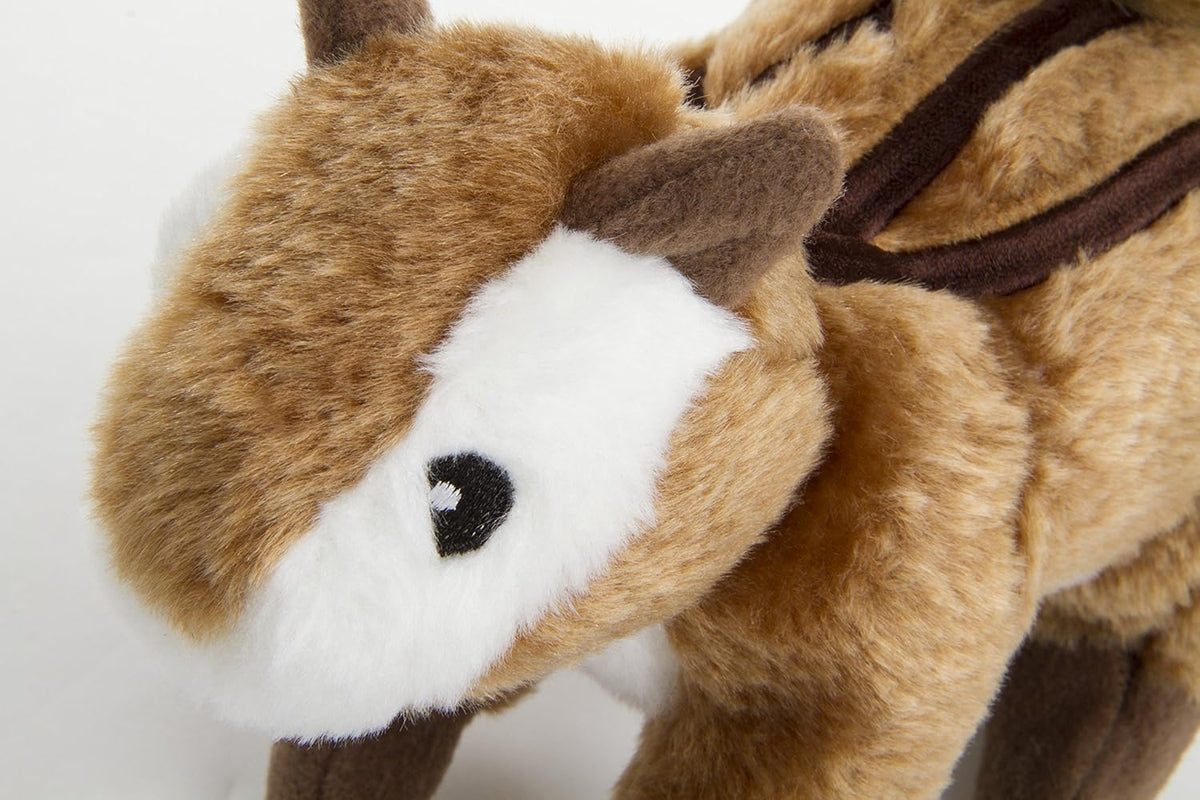 Wildlife Chipmunk Squeaky Plush Dog Toy, Chew Guard Technology - Brown, Large