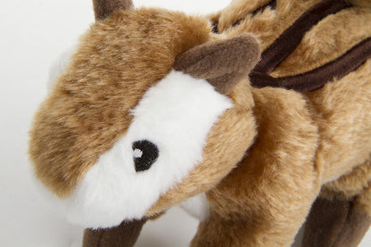 Wildlife Chipmunk Squeaky Plush Dog Toy, Chew Guard Technology - Brown, Large