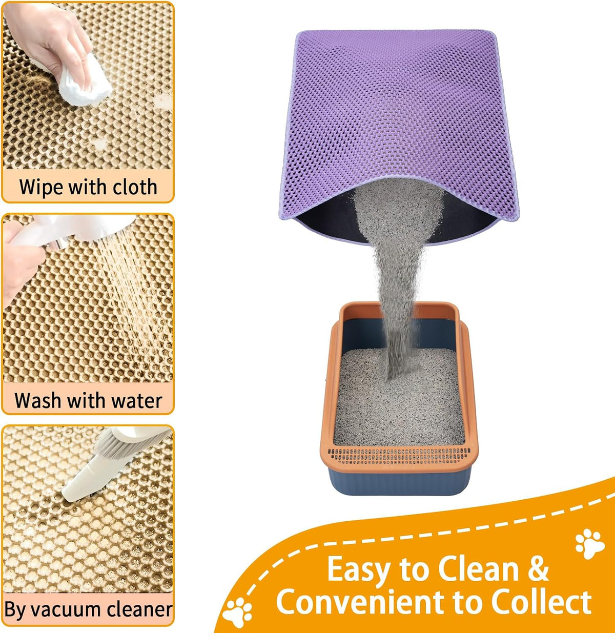 Honeycomb Cat Litter Trapping Mat (32 x 22 in)
