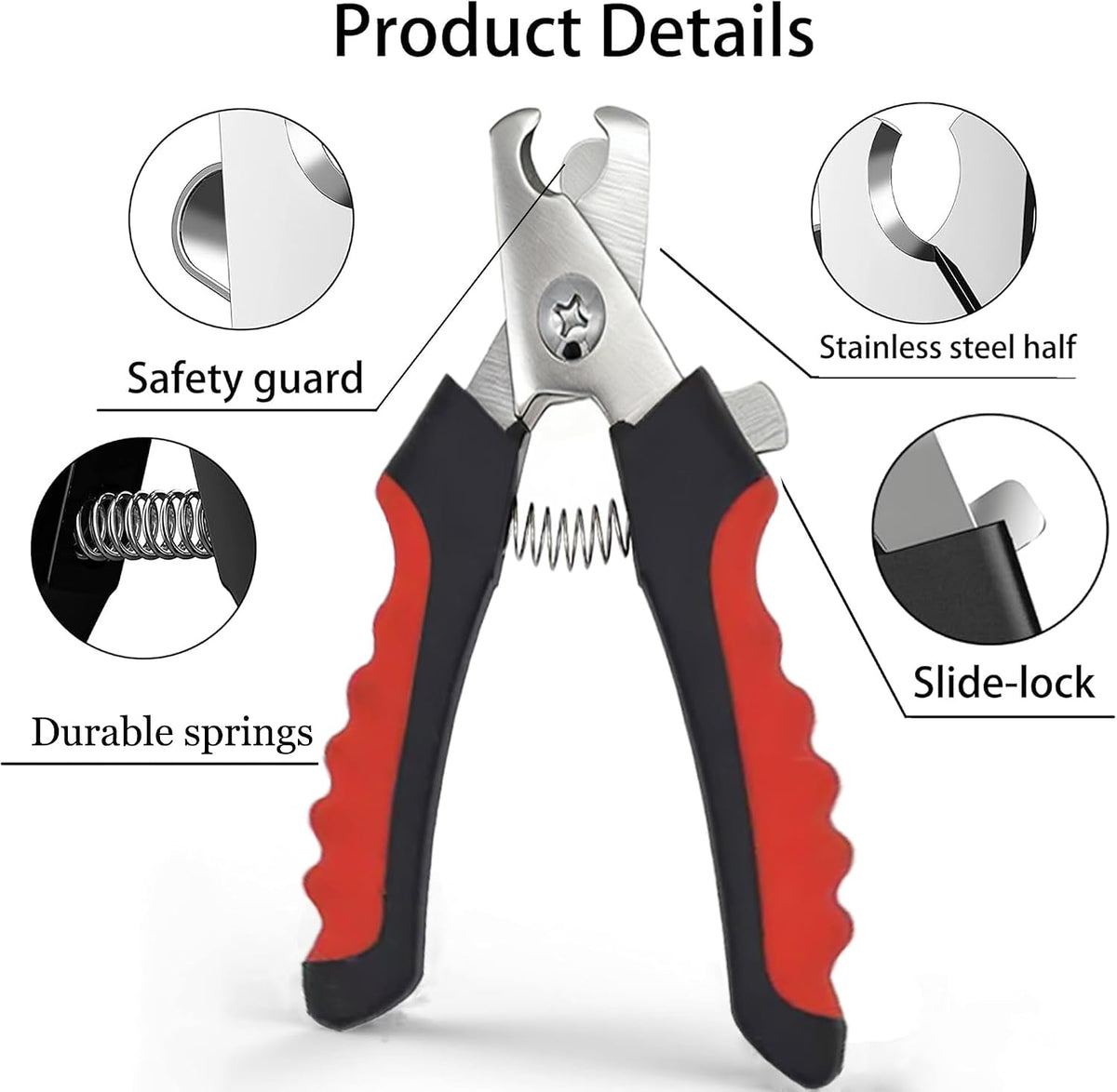 Dog Nail Clippers and Trimmers with Safety Guard for Large Dogs