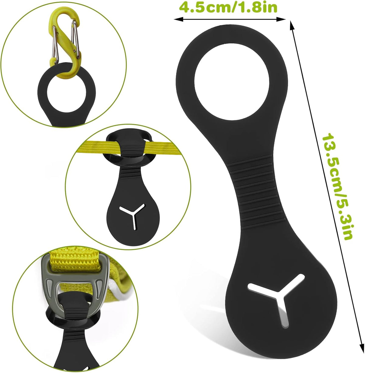 4 Pcs Dog Poop Bag Holder and Dispenser for Leash, Walking, Bike Accessory - Silicone