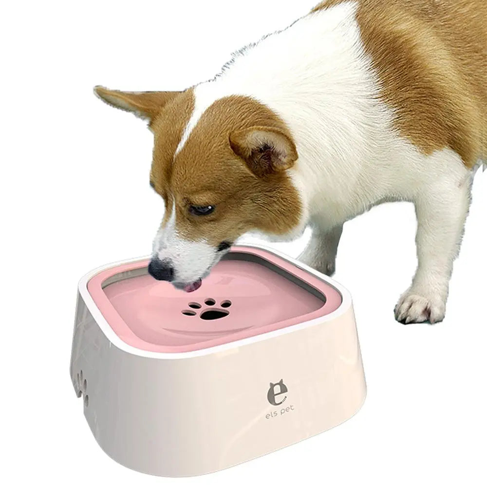 Dog Water Bowl for Small Medium Large Dogs, No-Spill Pet Water Bowl, Slow Water Feeder Bowl for Dogs Cats, Floating Disk Design Dogs Drinking Bowl, Slow Feeder Bowls