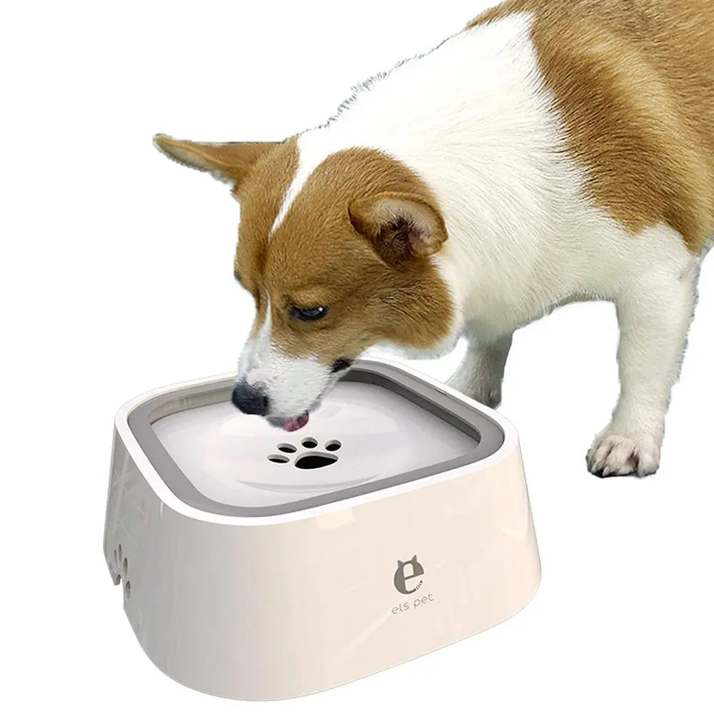 Dog Water Bowl for Small Medium Large Dogs, No-Spill Pet Water Bowl, Slow Water Feeder Bowl for Dogs Cats, Floating Disk Design Dogs Drinking Bowl, Slow Feeder Bowls