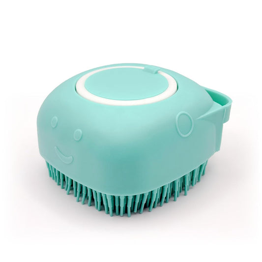 2-in-1 Pet Bath Brush with Shampoo Dispenser