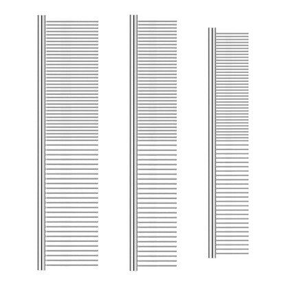 3 Pack Metal Comb for Dogs, Cat, Large Medium Small