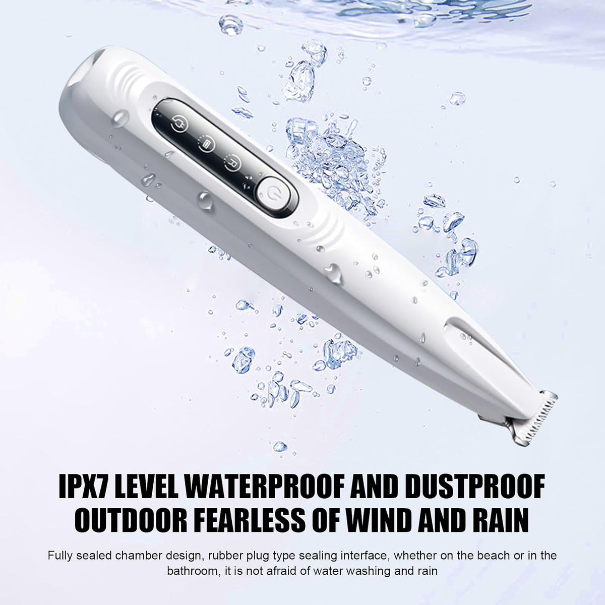 Pet Mini Trimmer: New Rechargeable Low Noise Wireless Dog Paw Trimmer with LED Light for Paw Hair, Ears, Face, Hips and Eyes, Grooming Instruments for Cats and Dogs (Trimmer)