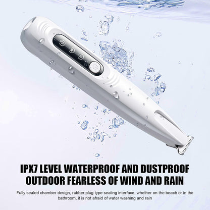 Pet Mini Trimmer: New Rechargeable Low Noise Wireless Dog Paw Trimmer with LED Light for Paw Hair, Ears, Face, Hips and Eyes, Grooming Instruments for Cats and Dogs (Trimmer)