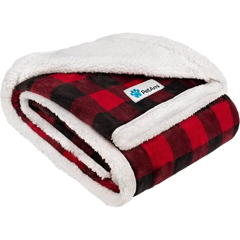 Dog Blanket Soft Sherpa Reversible for Comfort