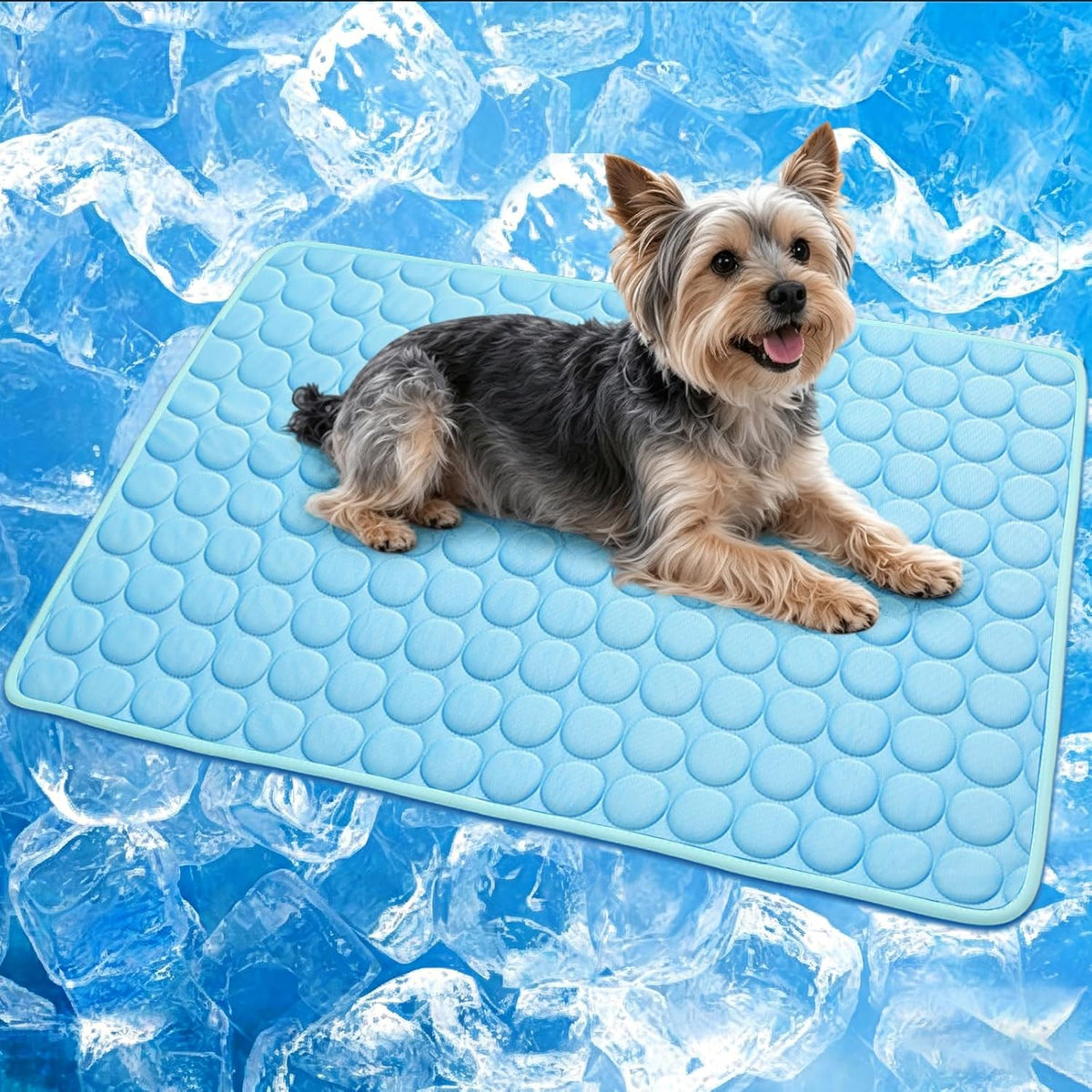 Dog Cooling Mat Ice Silk Cooling Pad for Cats Indoor Washable Summer Mat