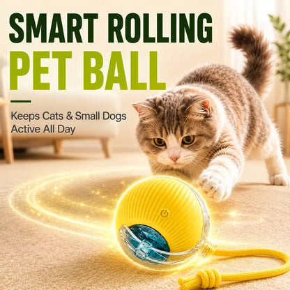 Interactive Smart Chew Resistant Dog Obstacle Avoidance Ball Toy - Universal, Automatic Obstacle Avoidance, Durable, All Seasons, for Indoor Exercise & Active Playtime