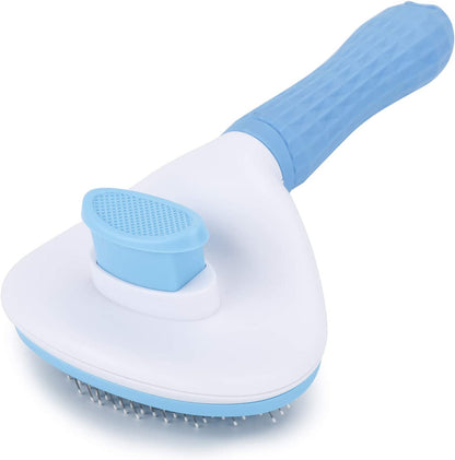 Self-Cleaning Deshedding Slicker Brush