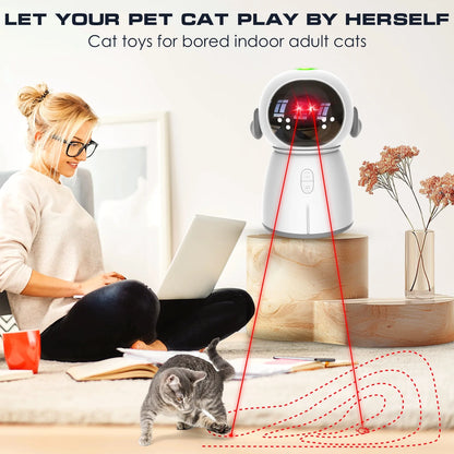 Automatic Motion-Activated Cat Laser Toy (Rechargeable)