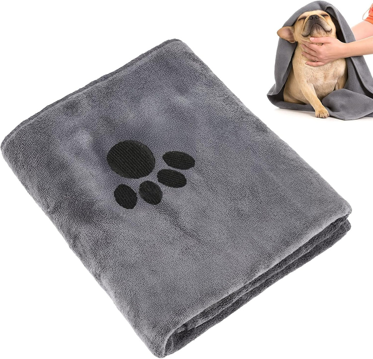 40 X 23.6 Inch Dog Towels for Drying Dogs, Absorbent Microfiber Dog Towel