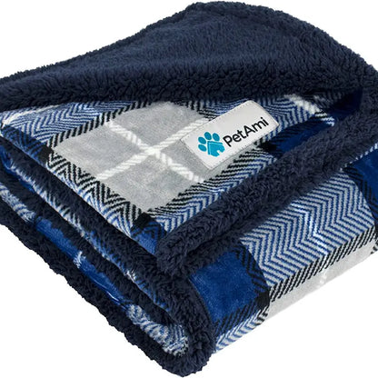 Dog Blanket Soft Sherpa Reversible for Comfort